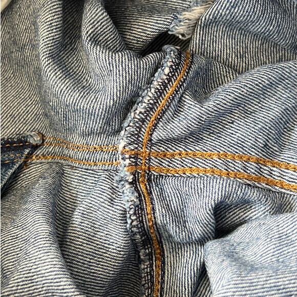 Good American Jeans Women's 0/25 Long Good Flare High Rise Blue Denim Distressed - Picture 9 of 11